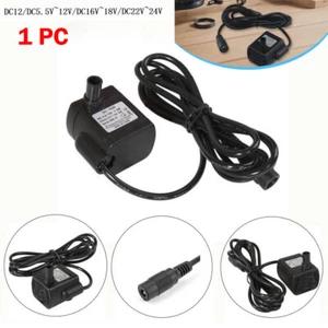 Mini Submersible Water Pump USB For Indoor/Outdoor Water Feature Fountain Pump - Picture 1 of 18