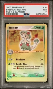 Pokémon Breloom Holo Inverso - Rubí y Zafiro - 16/109 - PSA 7 - Imagen 1 de 2