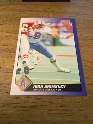 John Grimsley Oilers 1991 Score #54 - Image 1 of 2
