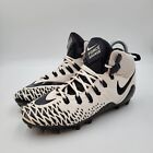 Nike Force Savage Pro 880144-101 Men's White Black Football Cleats Shoes Size 9