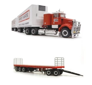 HIGHWAY REPLICAS BRAMBLES MANFORD ROAD TRAIN 1:64 SCALE TRUCK FLAT DECK TRAILER - Foto 1 di 4