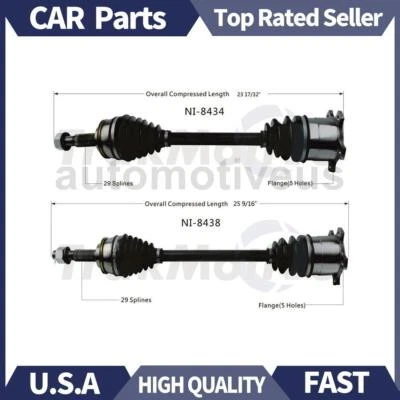 Задний вал оси CV шарнирное соединение 2X TrakMotive для INFINITI J30 1993 1994 - Изображение 1 из 3