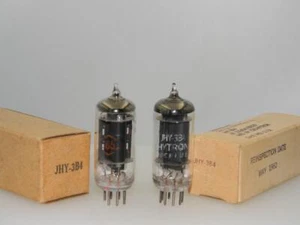 Pair Hytron JHY 3B4 NOS NIB 2225gm & 2200gm 3 Mica Black Plts Serious Tubes S209 - Picture 1 of 4