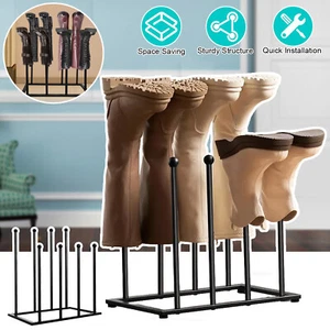 Metall Schuhregal Stehend Stiefelhalter Schuhregal Organizer Flur Stiefelständer - Bild 1 von 12