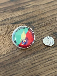 GROS PIN'S 2cm Métal Argenté Légion Étrangère Régiment Étranger De Parachutistes - Picture 1 of 2