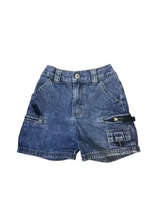 Boys Vintage 90’s Wrangler Denim Cargo Shorts with Zippered Pockets Size 4T - Picture 1 of 7