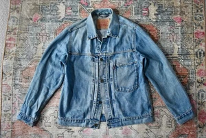 Vintage Levi's 70515 04 Blue Denim Type I Trucker Jacket 70501 Size S - Bild 1 von 7