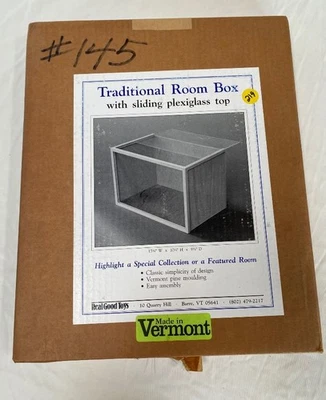 Caja de habitación miniatura para casa de muñecas Real Good Toys Foto 1 de 4