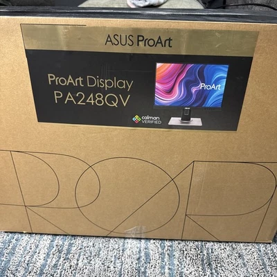 Asus ProArt PA248QV 24" Class WUXGA LCD Monitor - 16:10 - Black - Image 1 of 4