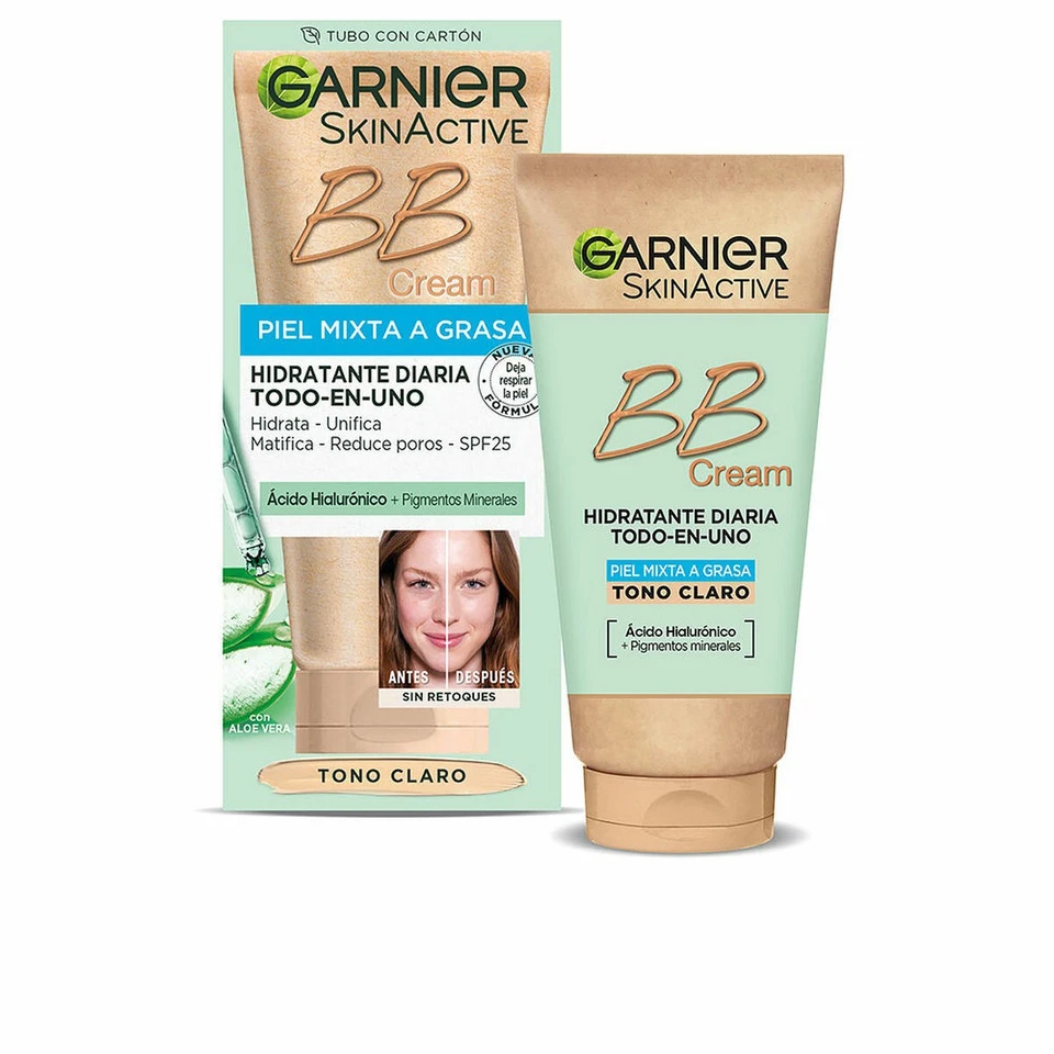 Feuchtigkeitscreme mit Farbe Garnier Skinactive Bb Cream Light Klar Spf 25 50 - Bild 1 von 1
