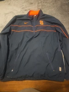 NCAA Nike mens syracuse orange 1/4 Zip Pullover Jacket Size Medium NWOT - Picture 1 of 5