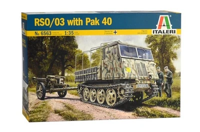 ✅ITALERI 6563 - Scala 1 : 35 RSO/03 with PAK 40 Veicoli militari Germania - Immagine 1 di 4