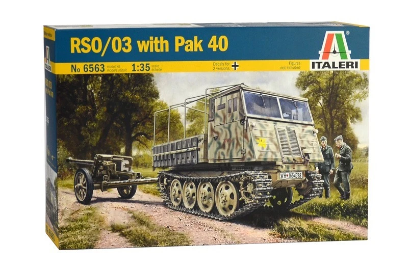 ✅ITALERI 6563 - Scala 1 : 35 RSO/03 with PAK 40 Veicoli militari Germania - Immagine 1 di 4