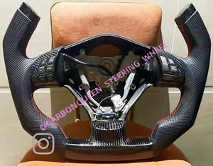REAL CARBON FIBER STEERING WHEEL FOR Subaru IMPREZA / WRX/ STI 2008-2012YEARS - Picture 1 of 3