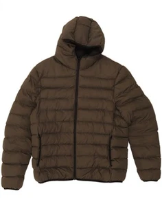 FRENCH CONNECTION Mens Hooded Padded Jacket UK 42 XL Green Polyester DN40 - Picture 1 of 3