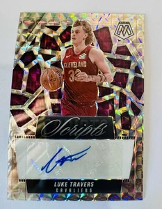 Luke Travers 2024-25 Panini Mosaic Scripts Silver Prizm Autograph Auto - Picture 1 of 1