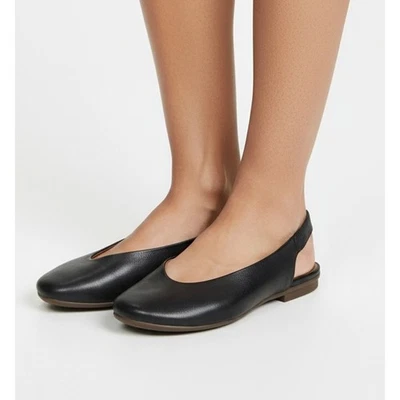 Черные кожаные туфли на плоской подошве Gentle Souls Gretchen размер 6,5 Lagenlook  - Изображение 1 из 4