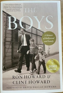 RON and CLINT HOWARD Autographed Book "The Boys" First Edition HC/DJ NEW - Picture 1 of 5