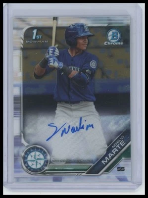 2019 Bowman Chrome Noelvi Marte #CPA-NM Prospects Autographs - Image 1 of 2