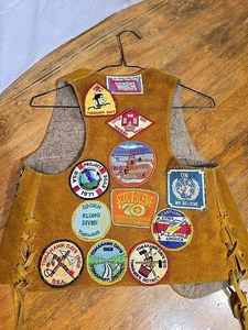 Raro gilet toppe reclutatore Chicago Boy Scouts anni 60 taglia small - Foto 1 di 11