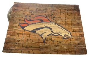 Denver Broncos State Distressed Schild ca. 16" x 23" - Bild 1 von 5