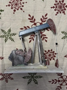 Estación de tren bomba de aceite Hawthorne Village coleccionable excelente estado - Imagen 1 de 5