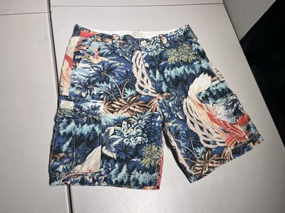Pantalones Cortos Denim Supply Para Hombre 36 Carga Floral Hawaiano Playa Estampado Algodón De Colección Y2K Foto 1 de 4