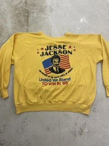 Jesse Jackson 1988 For President Sweatshirt mit Rundhalsausschnitt XL A7238 - Bild 1 von 10