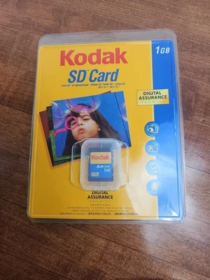 NOS Kodak 1GB SD Memory Card  2008  KPSD2GBC Sealed - Image 1 of 2