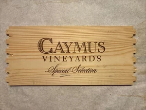 1 Rare Wine Wood Panel Caymus Vineyards Vintage CRATE BOX SIDE 9/25 1 - Picture 1 of 2