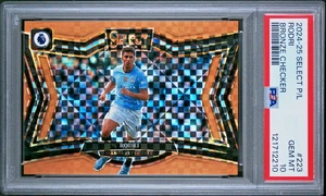 2024-25 Panini Select EPL - Rodri #223 Bronze Checker /125 PSA 10 POP 1 - City - Imagen 1 de 3