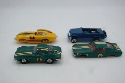 4 Vintage MINI - LINDY Plastic Cars 'Junkyard' Mustang Jeepster Jag XK-E Vette - Image 1 of 4