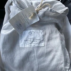 Restoration Hardware 600 Sateen Box Spring Cover $227 Gray Mist Cal King - Picture 1 of 6