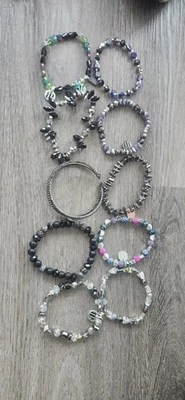 Bomb Party Stretch 10 Bracelets  Black BP - Image 1 of 4