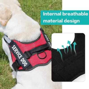 Adjustable Reflective Service Pet Dog Vest, Easy On-Off SMALL NEW - Picture 1 of 1