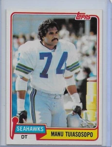1981 TOPPS #320 MANU TUIASOSOPO SEATTLE SEAHAWKS - Picture 1 of 2