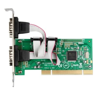 NEW PCI Serial Card 2 Port RS232 Industrial PCI Serial Port Card PCI to COM Port - Image 1 of 4