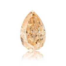 0.27 Carat Loose Diamond Orange Pear Shape, VS2 Clarity, GIA Certified Rare Gift