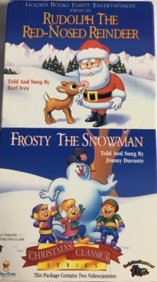 Rudolph the Red Nosed Reindeer & Frosty the Snowman VHS-TESTED-RARE-SHIP N 24 HR - Image 1 of 4