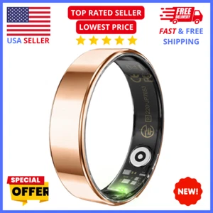 Smart Fitness Ring Size 10 – Heart Rate & Sleep Monitor, Rose Gold Finish - Picture 1 of 1