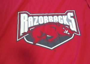 Arkansas Razorbacks Throw Cotton Plush Blanket 57 x 76 in Bag Red - Picture 1 of 8