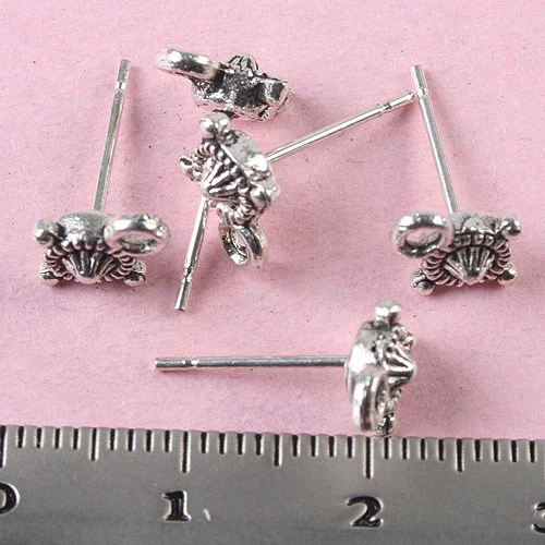 20pcs 15mm Tibetan Silver Earring Post H1045 - Image 1 of 1