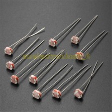 10PCS Photoresistor LDR CDS 5mm Resistor Sensor Light-Dependent GL5516 Arduino