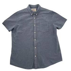 Urban Pipeline Ultimate Shirt Mens XL Solid Blue Button Down Short Sleeve Collar - Picture 1 of 11