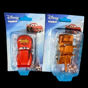 Disney Pixar Cars New Cake Topper Lightning McQueen & Tow Mater  PVC Figures - Picture 1 of 5