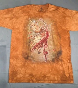 The Mountain Shirt Mens Extra Large Brown Autumn Fairy Anne Stokes Tie Dye - Picture 1 of 7