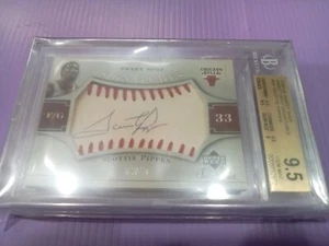 2005-06 Upper Deck Sweet Spot Signatures Scottie Pippen /10 BGS 9.5/10 - Picture 1 of 3