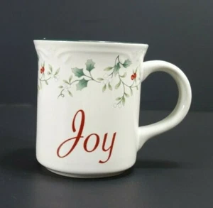 Pfaltzgraff Winterberry JOY Mug Holly & Berries 12 oz. 4" - Picture 1 of 6