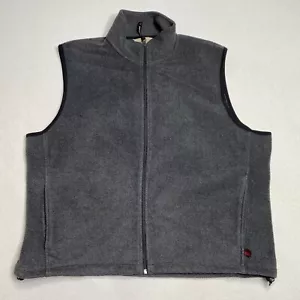 Woolrich Fleece Vest Mens XL Full Zip Pockets Gray - Picture 1 of 8