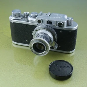 ZORKI 1 D, INDUSTAR 22, 3.5 / 50 mm, Soviet RF 35mm Camera 1956 fed 1d ☆ - Imagen 1 de 6